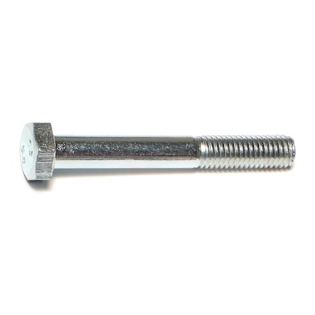 Midwest Fastener Class 8.8, M8-1.25 Hex Head Cap Screw, Zinc Plated Steel, 60 mm L, 10 PK 73301